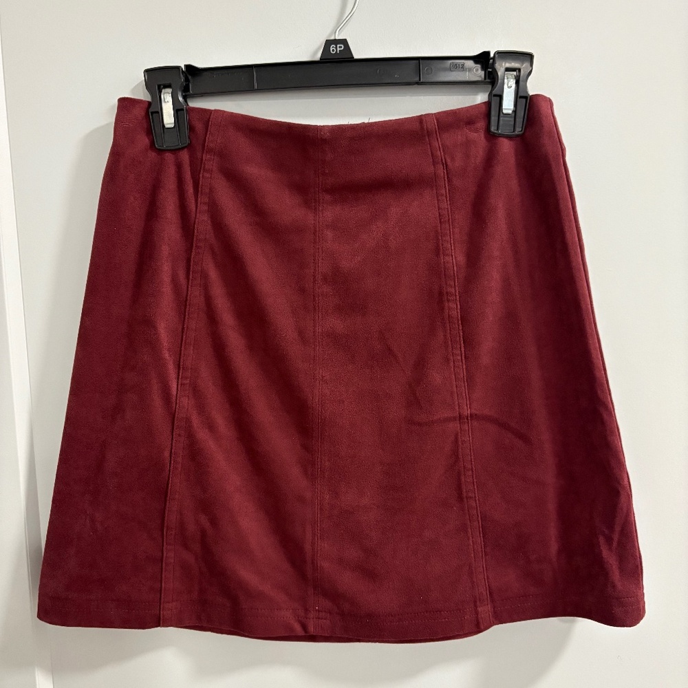 Burgundy skirt